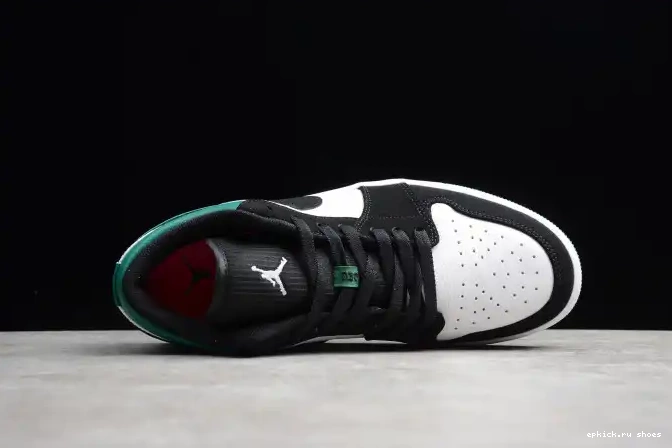 Cheap Air Jordan White 553558-113 Mystic Black 1 Green Low 0620